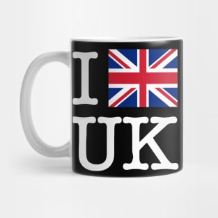 I Union Jack United Kingdom (WhiteLettering) Mug